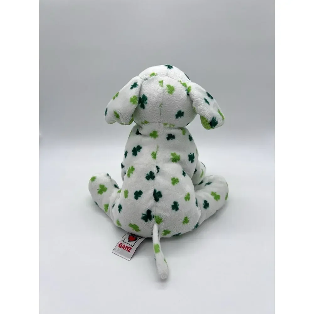 Ganz Webkinz Clover Puppy HM447 Plush Shamrock Dog St. Patrick's Day No Code